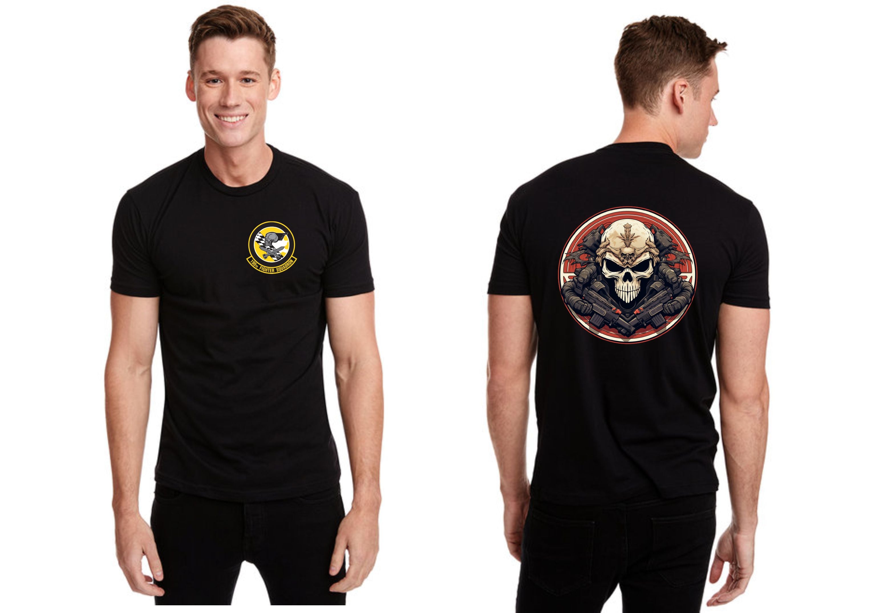 Custom military shirts personalized Coyote brown squadron shirts